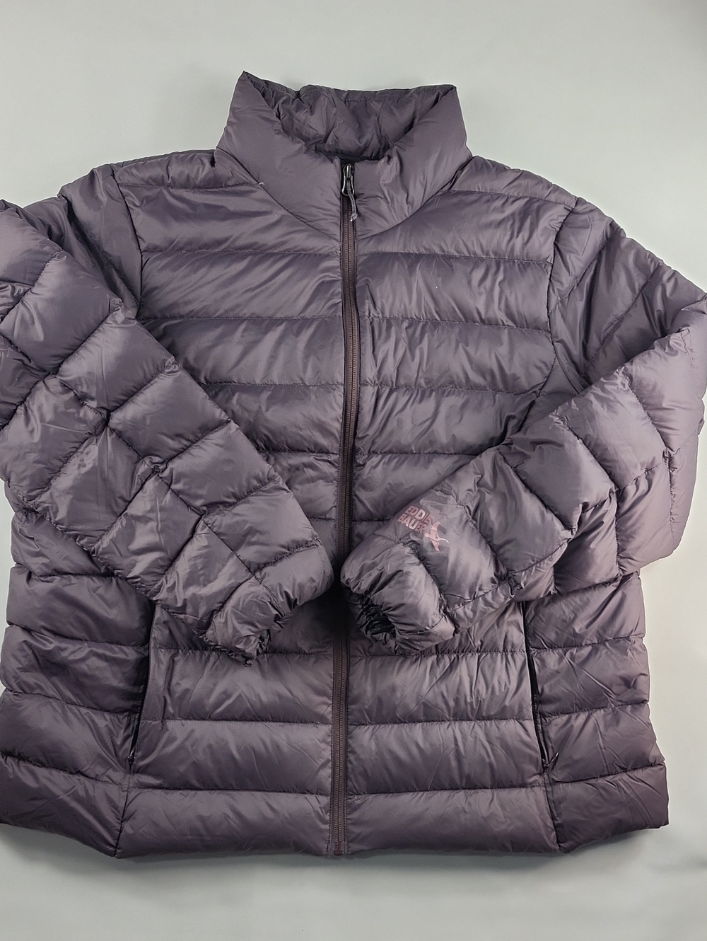 Women's Lightweight 650 Quilted Down Jacket - Plum Size 2X